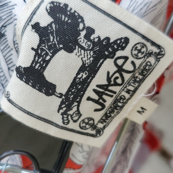 Anthropologie Jaase Red Floral Asymmetrical Skirt - Picture 6 of 6